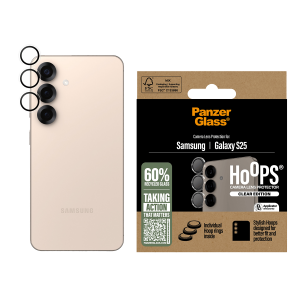 Φακοί Προστασίας Κάμερας με Πλαίσιο PANZERGLASS Hoops Clear Edition για SAMSUNG Galaxy S25+