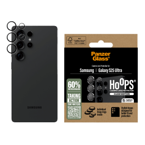 Φακοί Προστασίας Κάμερας με Πλαίσιο PANZERGLASS Hoops  Clear Edition για SAMSUNG Galaxy S25 Ultra