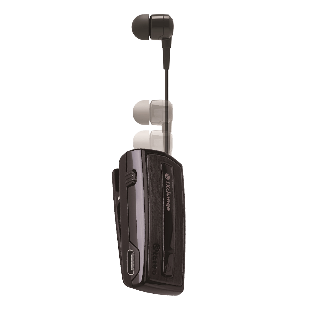 Bluetooth Στερεοφωνικό Ακουστικό iXCHANGE UA-28 V2.0 με Δόνηση Retractable Μαύρο - 2