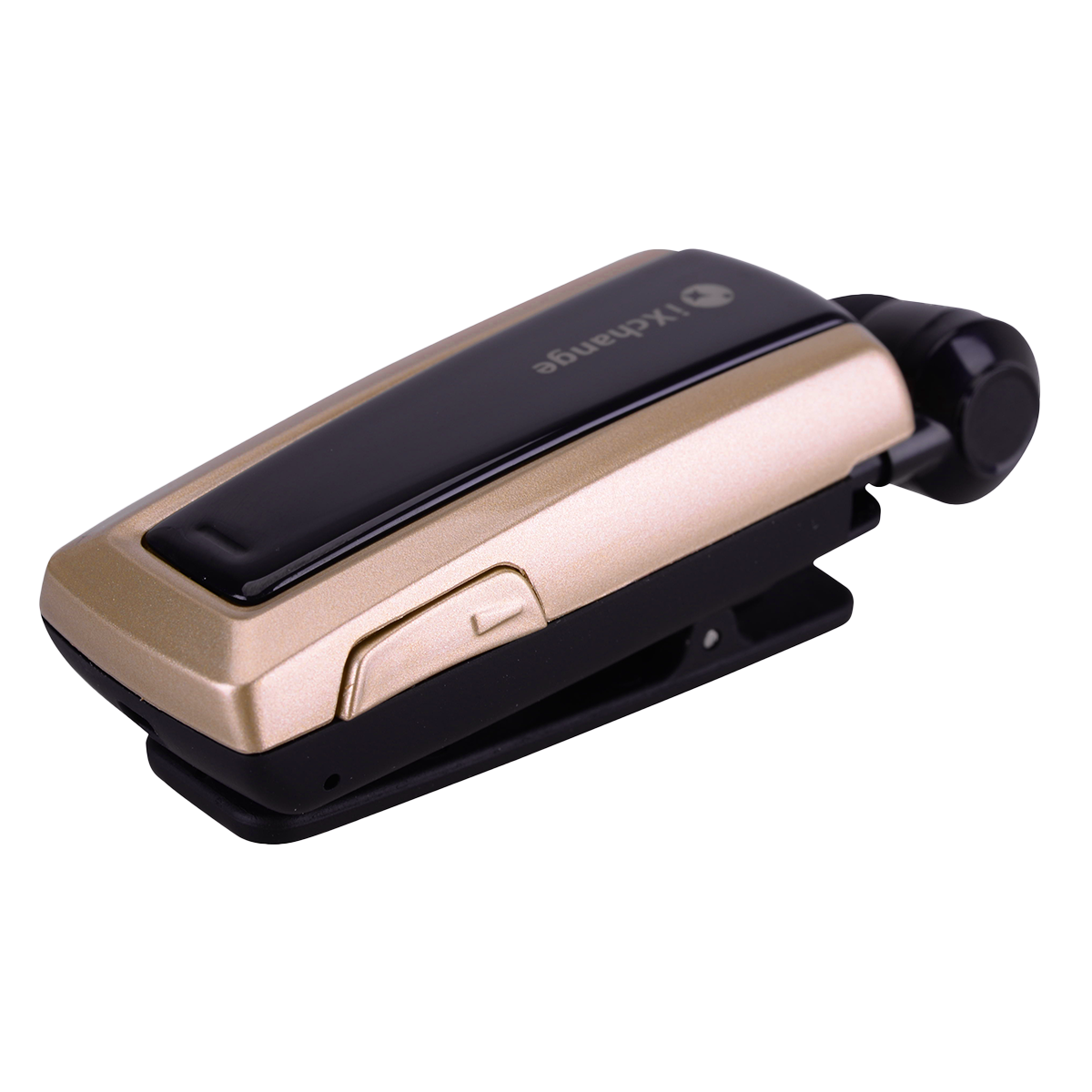 Bluetooth Ακουστικό iXCHANGE UA24ST V2.0 Retractable Μαύρο/ Χρυσαφί