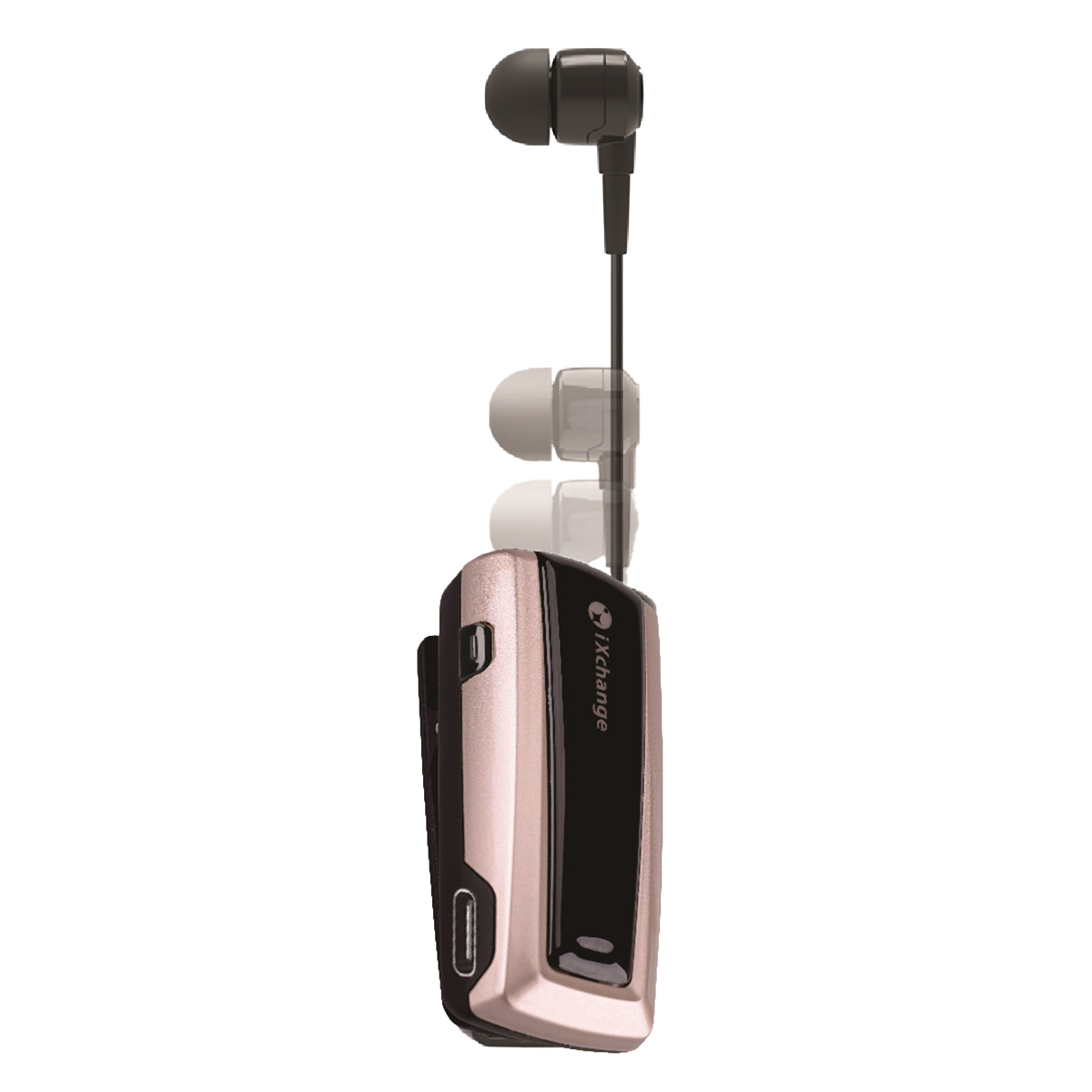 Bluetooth Ακουστικό iXCHANGE UA24ST V2.0 Retractable Μαύρο/ Χρυσαφί - 2