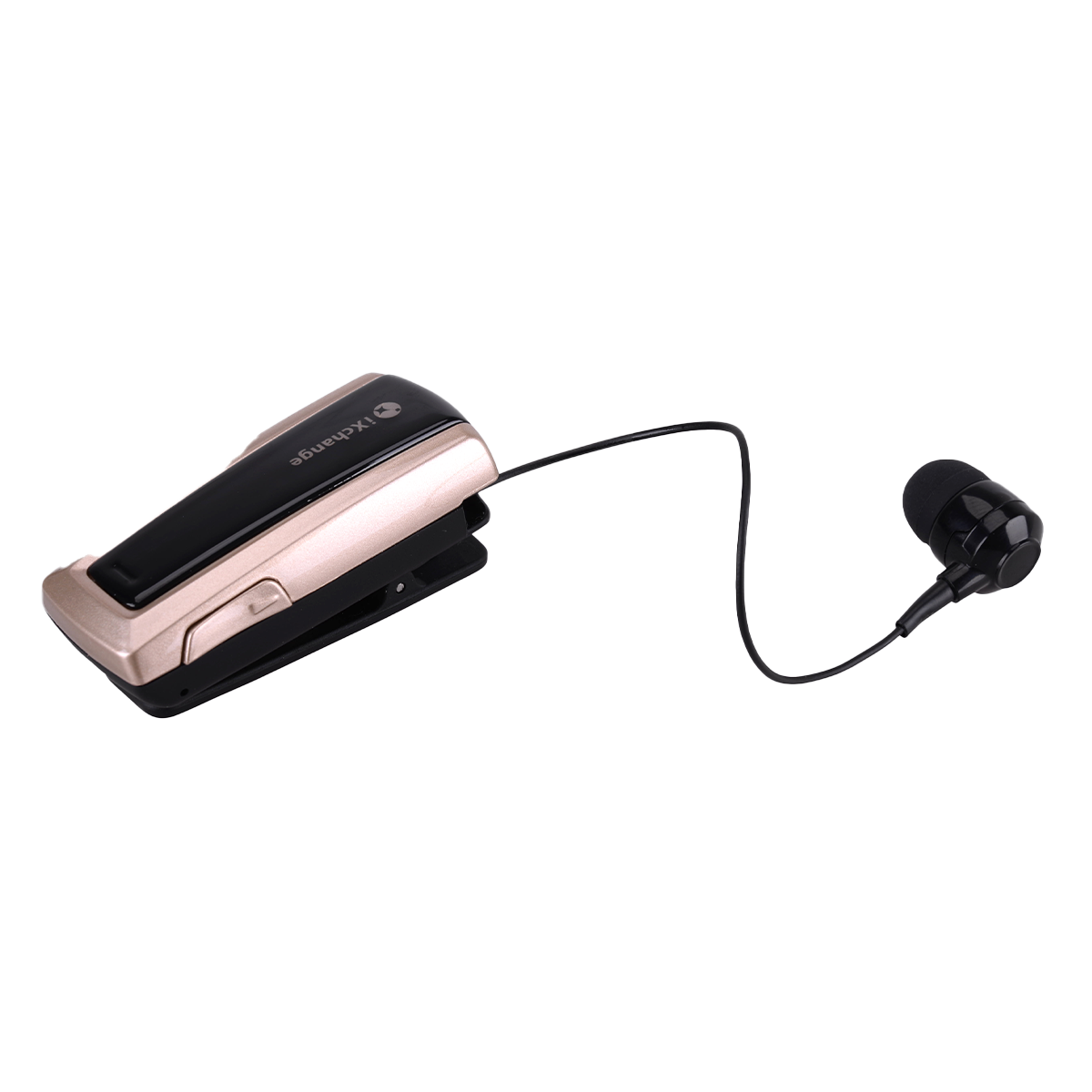 Bluetooth Ακουστικό iXCHANGE UA24ST V2.0 Retractable Μαύρο/ Χρυσαφί - 3
