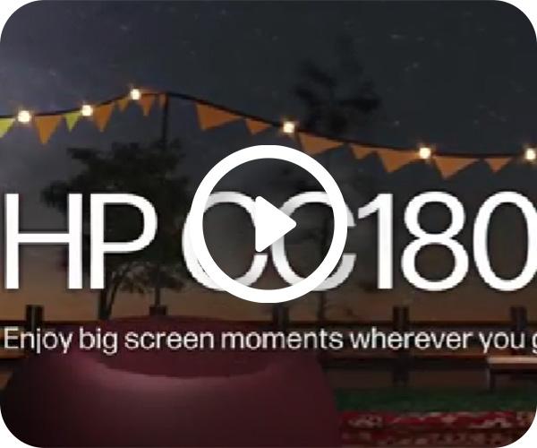 HP CC180W Portable Projector video