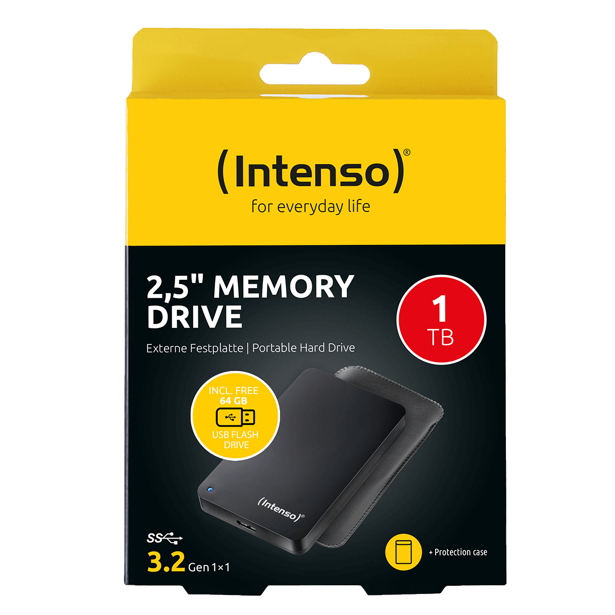 Πακέτο Εξωτερικός Σκληρός Δίσκος INTENSO HDD 2.5'' USB 3.0 1TB + Μνήμη USB 2.0 64G Rainbow Line - 4