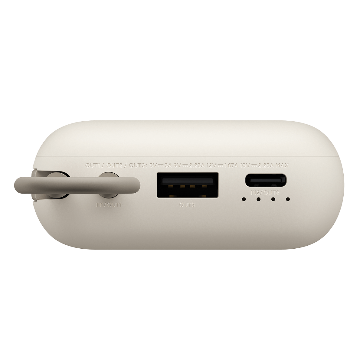 Powerbank XIAOMI 10000mAh 22.5W 10000mAh (Integrated Cable) Μπεζ - 4