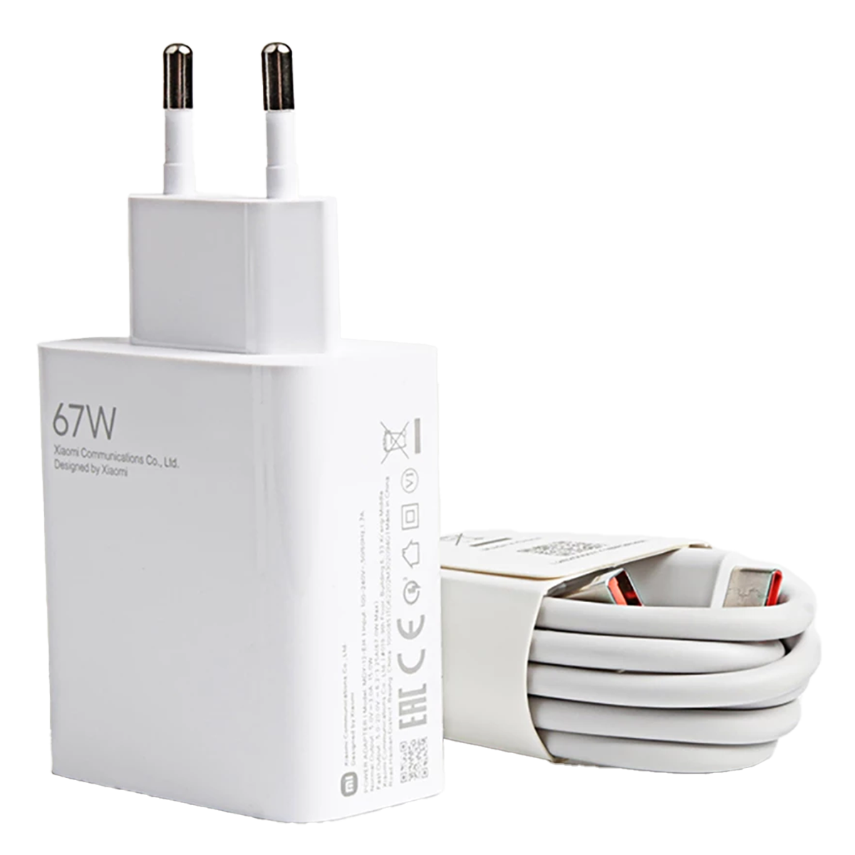 Φορτιστής Ταξιδίου XIAOMI 67W USB Type-A Λευκό