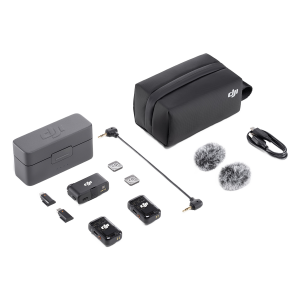 DJI Mic 2 (2 Transmitter+ 1 Receiver + Charging Case)