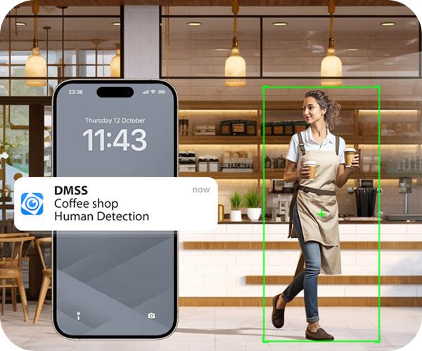 DAHUA F4C Bullet 4MP Wi-Fi outdoor camera smart