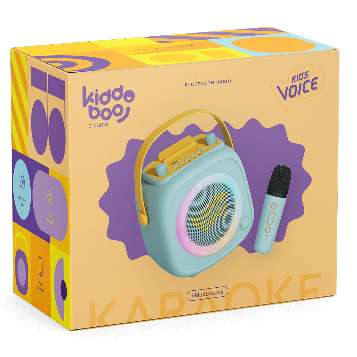 Bluetooth Ηχείο KIDDOBOO Kidsvoice με Karaoke Mint - 4
