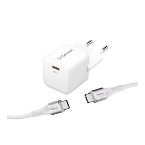 Φορτιστής Ταξιδίου INTENSO 30W Gan + Καλώδιο USB Type-C σε USB Type-C