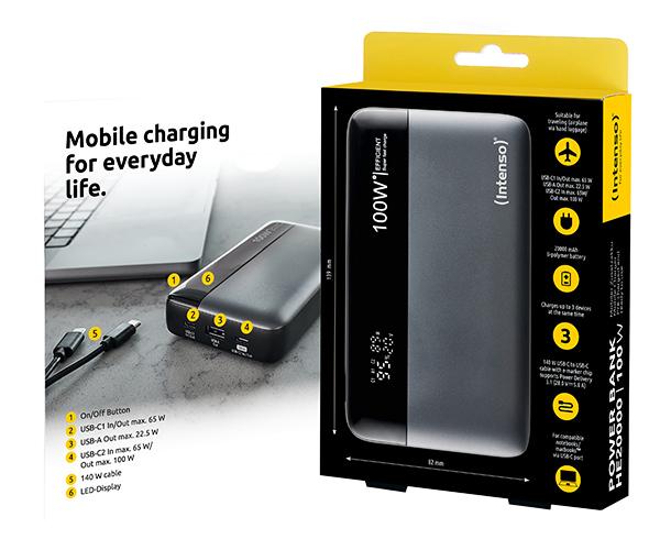 Powerbank INTENSO HE20000mAh 100W 