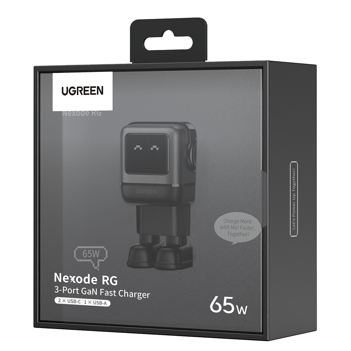 Φορτιστής Ταξιδίου UGREEN 3Port GaN 65W Gray - 4