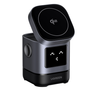 Μαγνητικός Ασύρματος Φορτιστής UGREEN MagSafe 2 σε 1 15W