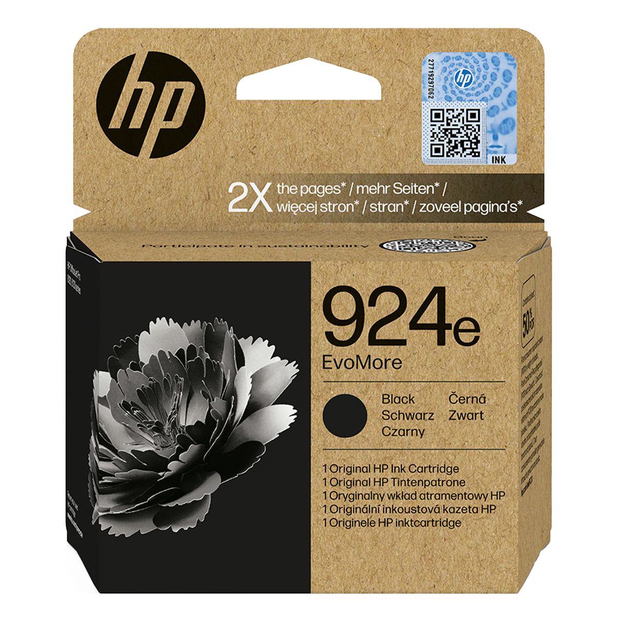 HP 924e Δοχείο Μελάνης Μαύρο