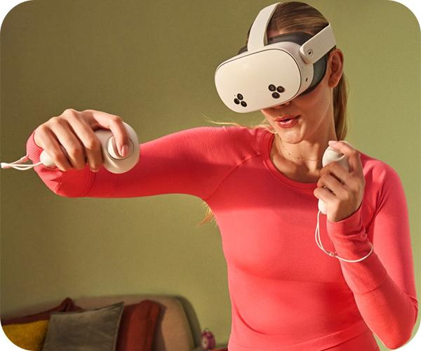VR Headset Meta Quest 3S Controllers Touch Plus
