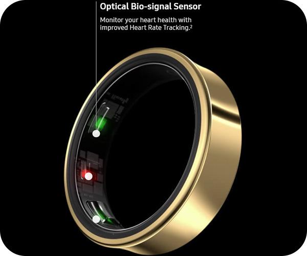 SAMSUNG Galaxy Ring Size 11 Titanium Silver bio sensor