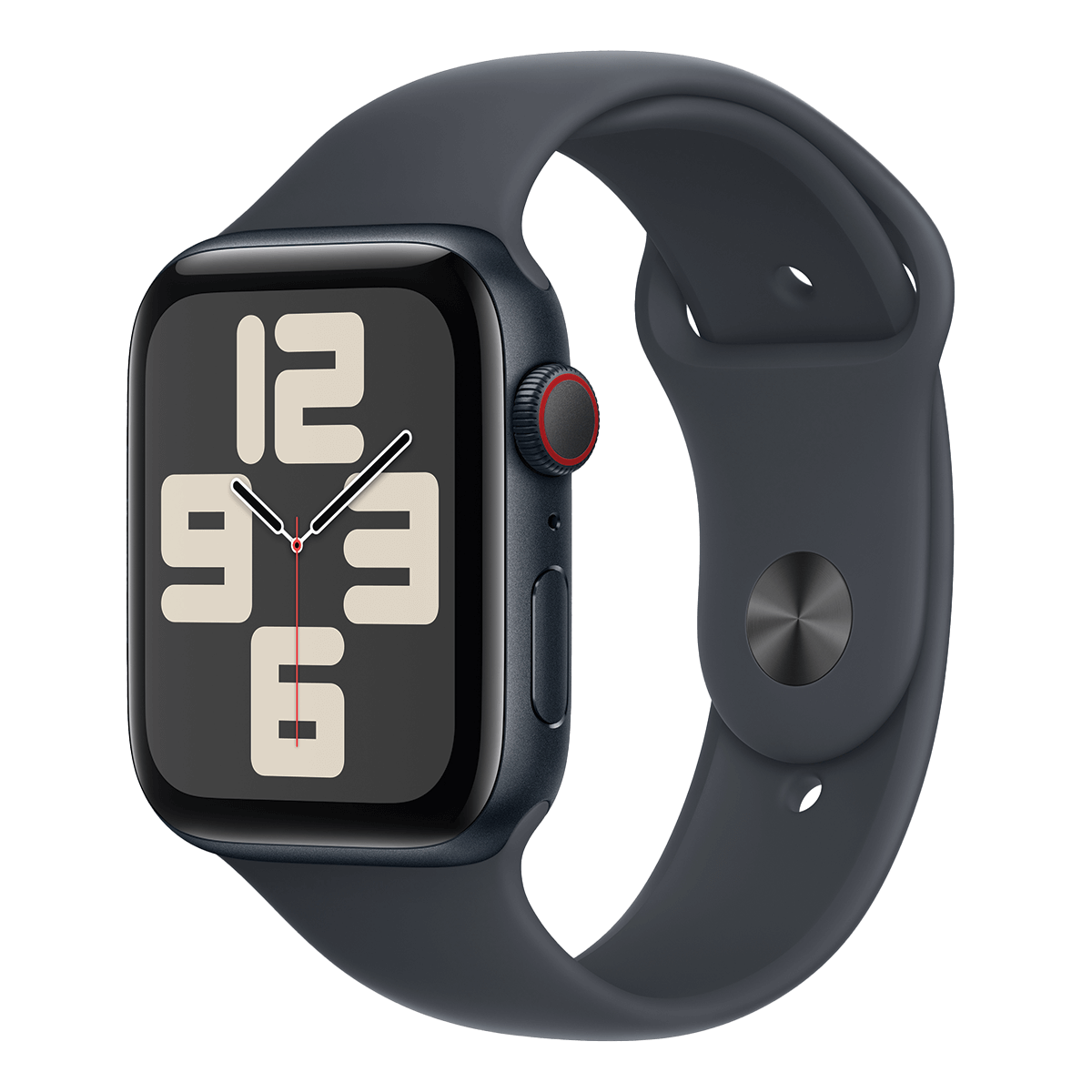 APPLE Watch SE GPS + Cellular 44mm Midnight Aluminioum Case with Midnight Sport Band Medium/ Large Smartwatch
