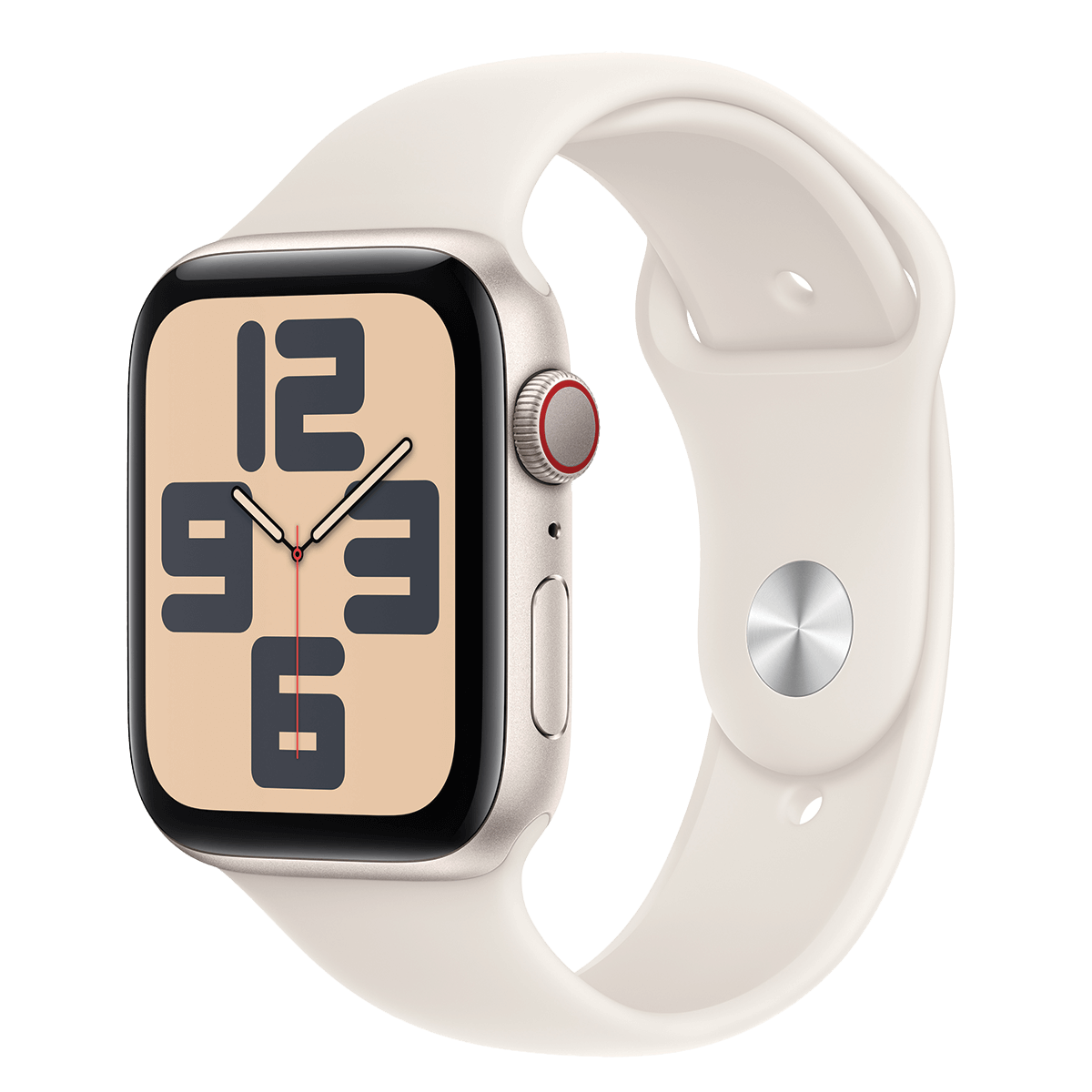 APPLE Watch SE GPS + Cellular 44mm Starlight Aluminioum Case with Starlight Sport Band Medium/ Large Smartwatch