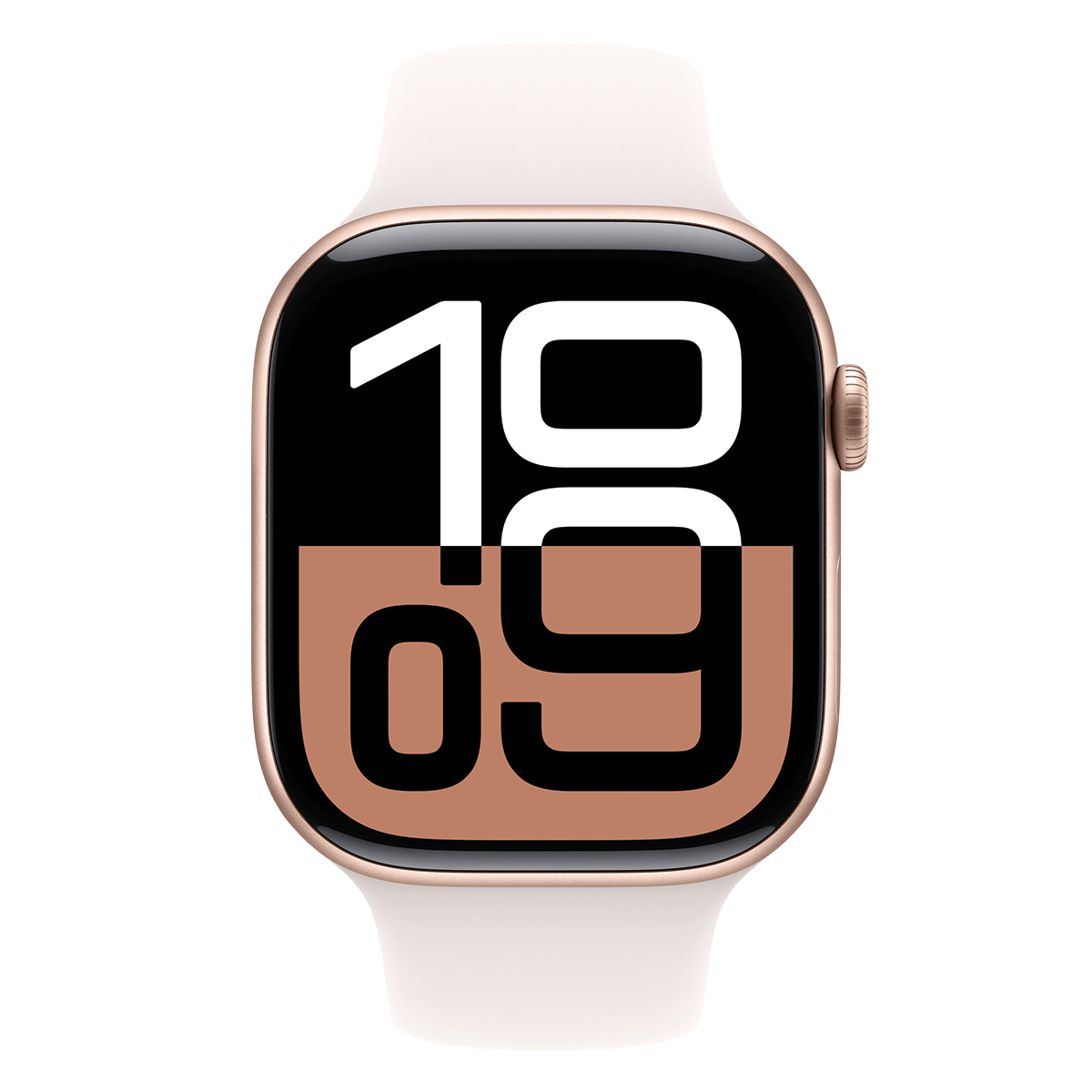 APPLE Watch Series 10 GPS + Cellular 46mm Rose Gold Aluminium Case with Light Blush Sport Band Medium/ Large Smartwatch - 2