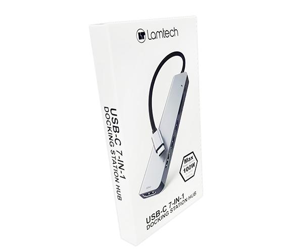 Hub USB Type-C LAMTECH με 7 θύρες 100W