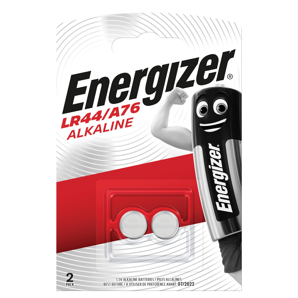 Αλκαλική Μπαταρία ENERGIZER LR44/ A76 (2 Τεμάχια)