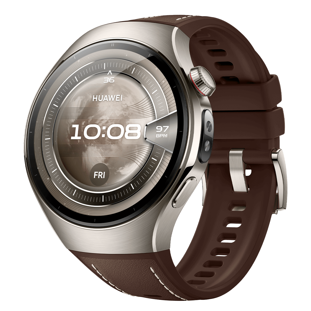 HUAWEI Watch 5 46mm Dark Brown Smartwatch - 2