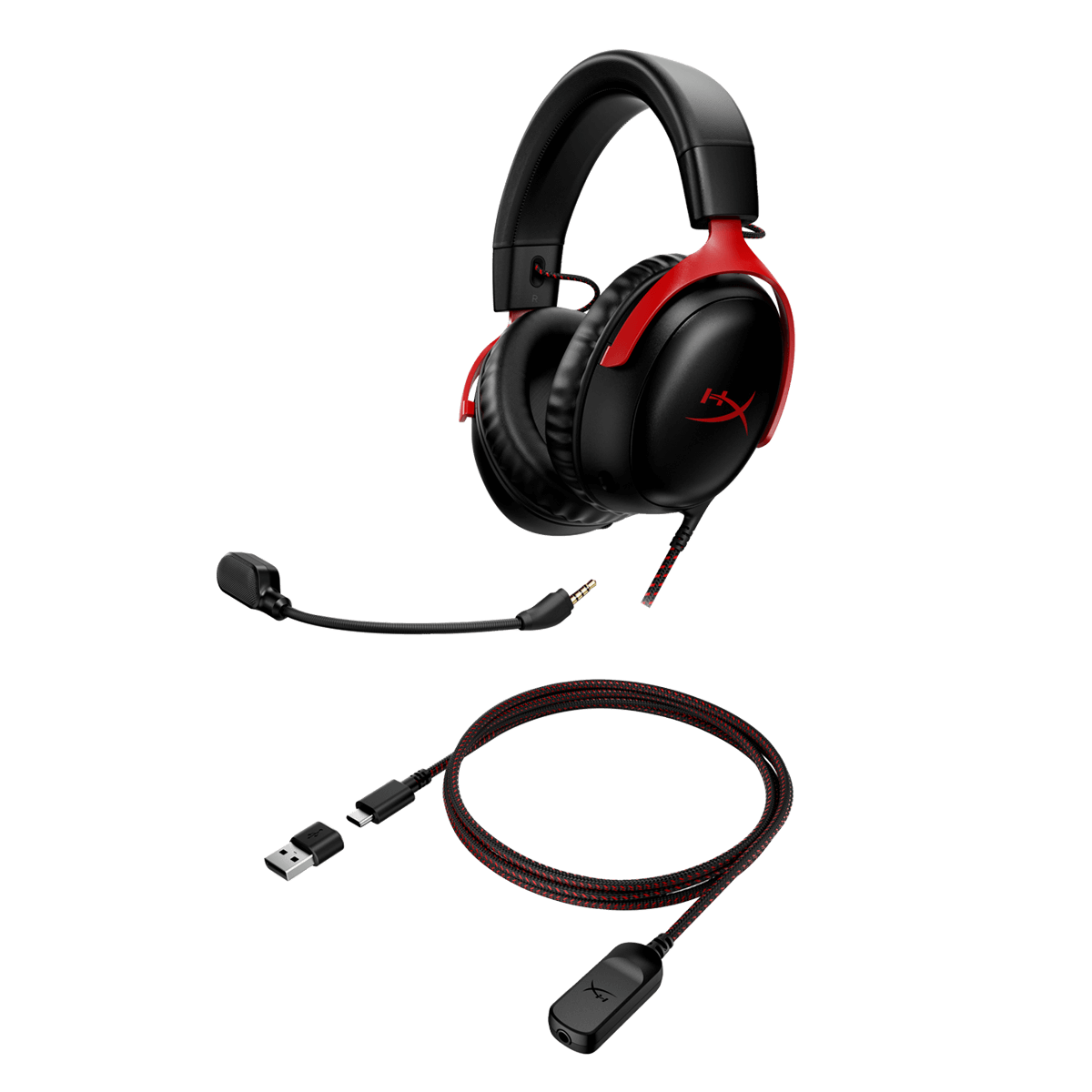 HyperX  Gaming Headset Cloud III Μαύρο/ Κόκκινο - 4