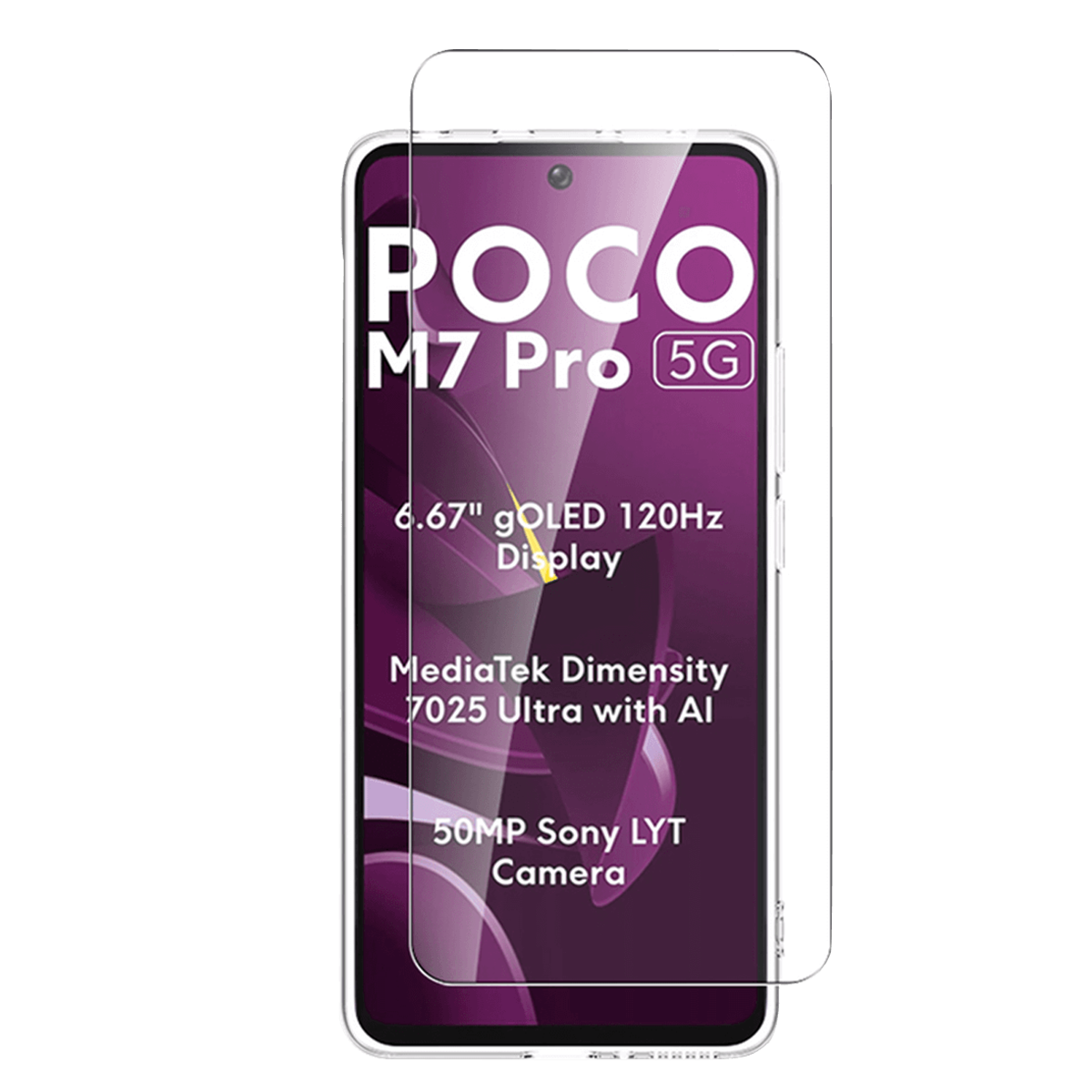 Διάφανη Θή κη + Γυαλί Προστασίας Οθόνης COSY για POCO M7 Pro 5G - 3