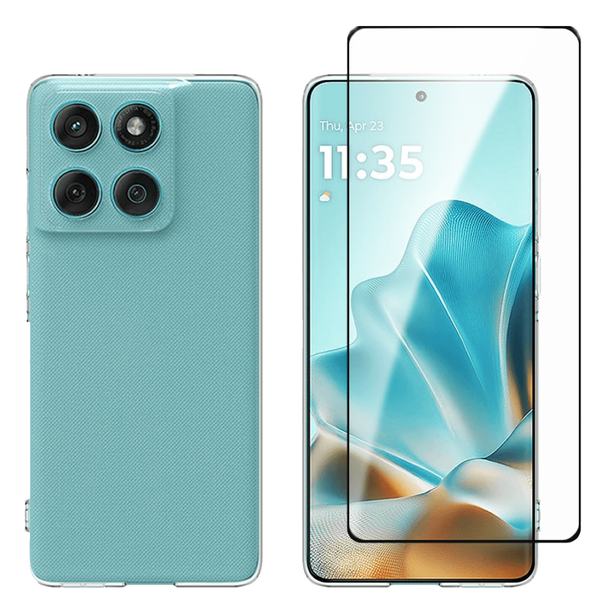 Διάφανη Θήκη + Γυαλί Προστασίας Οθόνης COSY για MOTOROLA edge 60 Fusion 5G