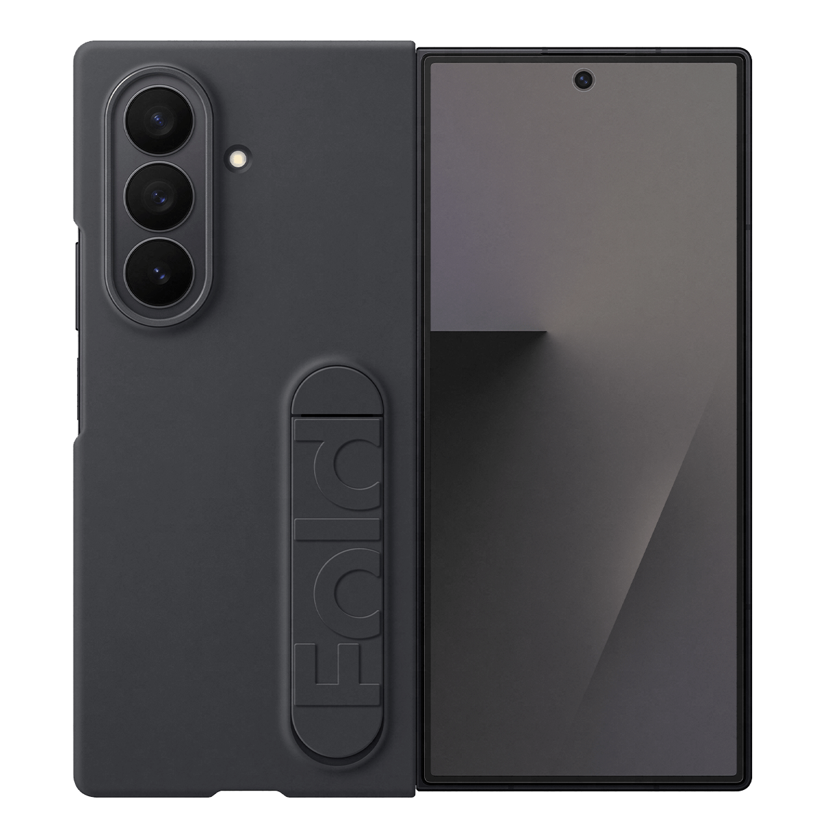 Θήκη Σιλικόνης SAMSUNG Galaxy Z Fold7 με Βάση Στερέωσης Black