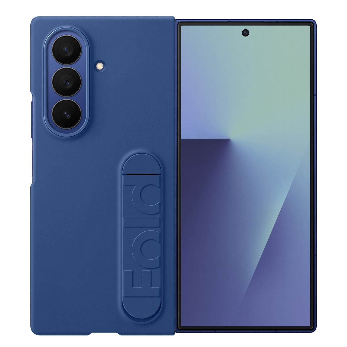 Θήκη Σιλικόνης SAMSUNG Galaxy Z Fold7 με Βάση Στερέωσης Blue