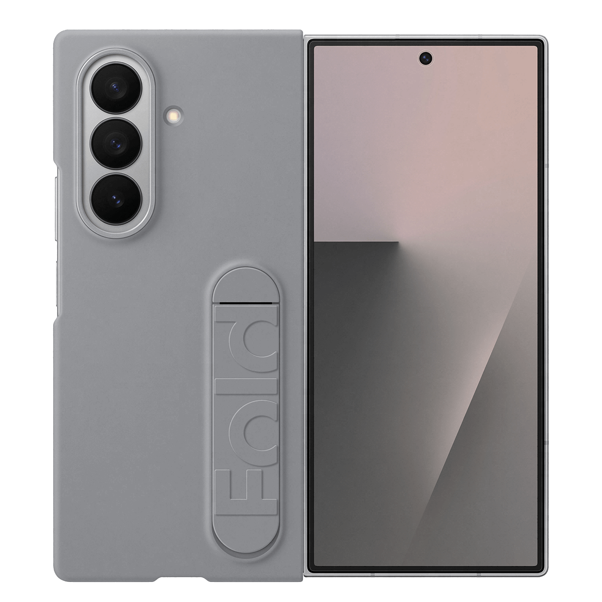 Θήκη Σιλικόνης SAMSUNG Galaxy Z Fold7 με Βάση Στερέωσης Gray