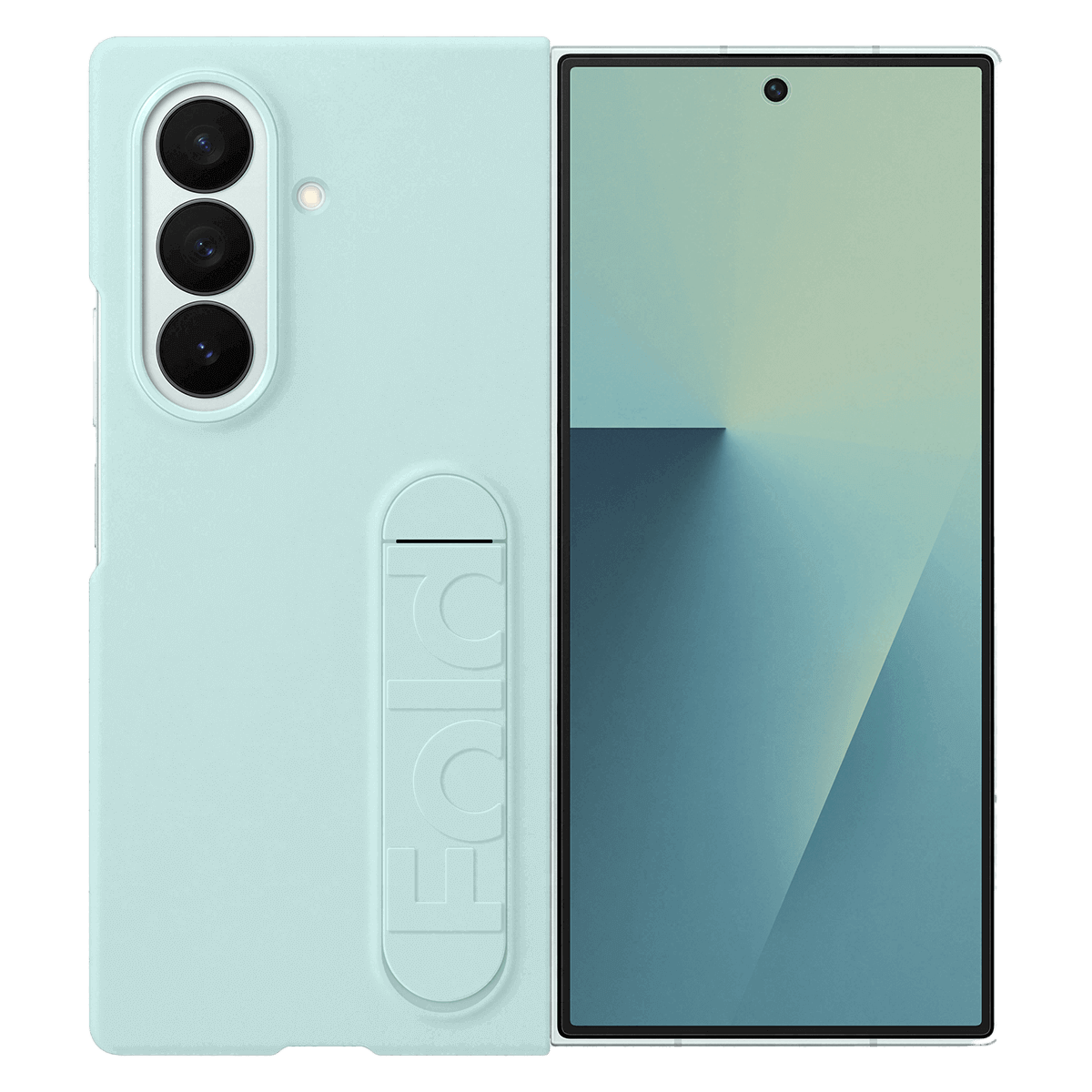 Θήκη Σιλικόνης SAMSUNG Galaxy Z Fold7 με Βάση Στερέωσης Mint