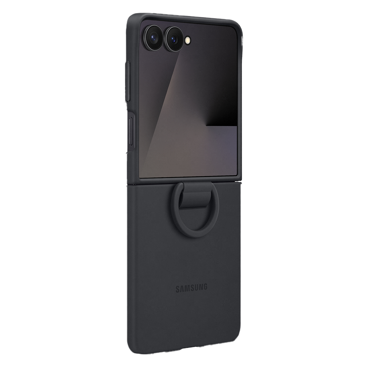 Θήκη Σιλικόνης SAMSUNG Galaxy Z Flip7 με Δαχτυλίδι Λαβής Black - 3