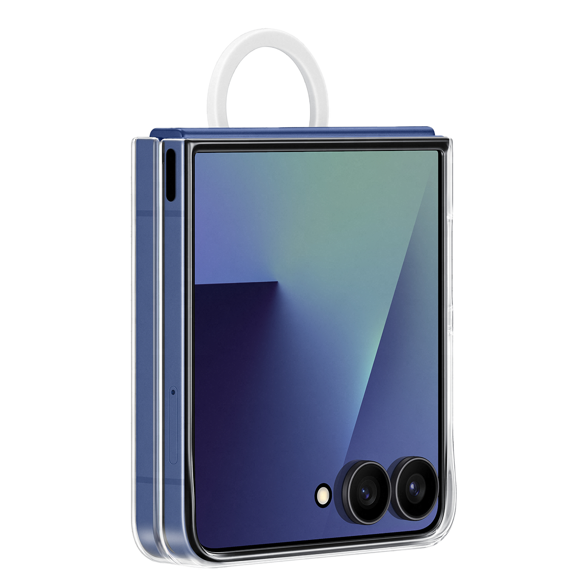 Διάφανη Θήκη SAMSUNG Galaxy Z Flip7 με Δαχτυλίδι Λαβής - 2