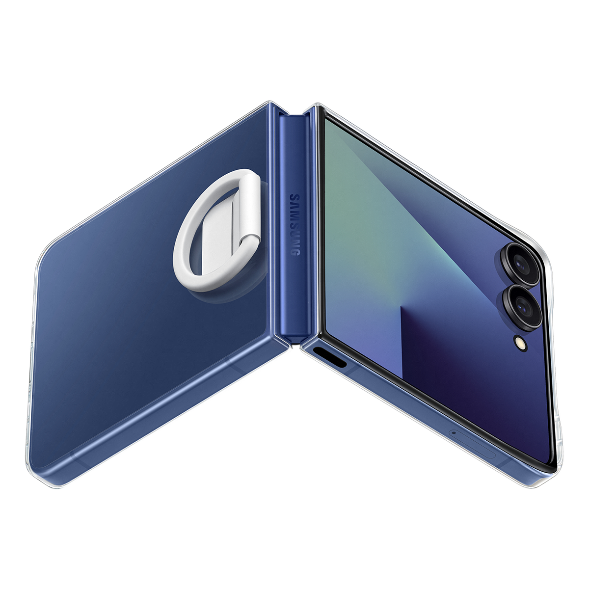 Διάφανη Θήκη SAMSUNG Galaxy Z Flip7 με Δαχτυλίδι Λαβής - 6