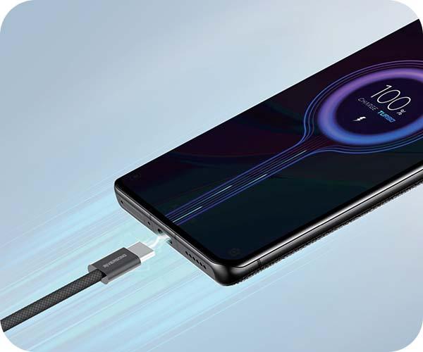 CABLE RIVERSONG 60W C2C BRAIDED 