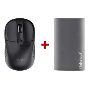 Ασύρματο Ποντίκι TRUST Primo + Εξωτερικός Σκληρός Δίσκος INTENSO SSD 256GB Bundle