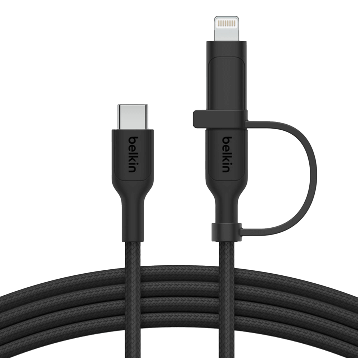 Καλώδιο BELKIN Braided 2 σε 1 USB Type-C σε Lightning 1.5 Μέτρο Μαύρο - 4