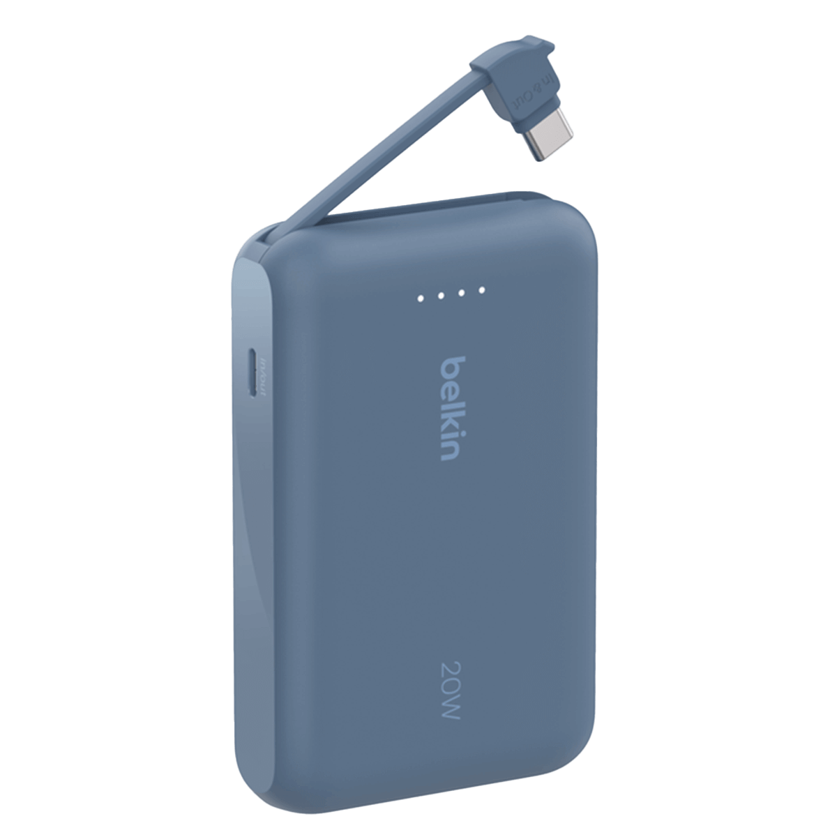 Powerbank BELKIN BoostCharge 20W 10000mAh (Integrated Cable) Μπλε