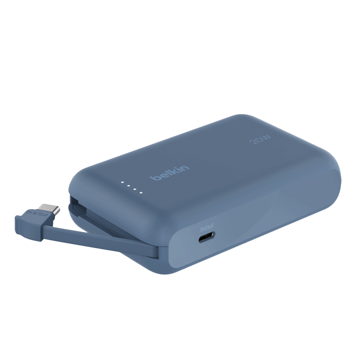 Powerbank BELKIN BoostCharge 20W 10000mAh (Integrated Cable) Μπλε - 5