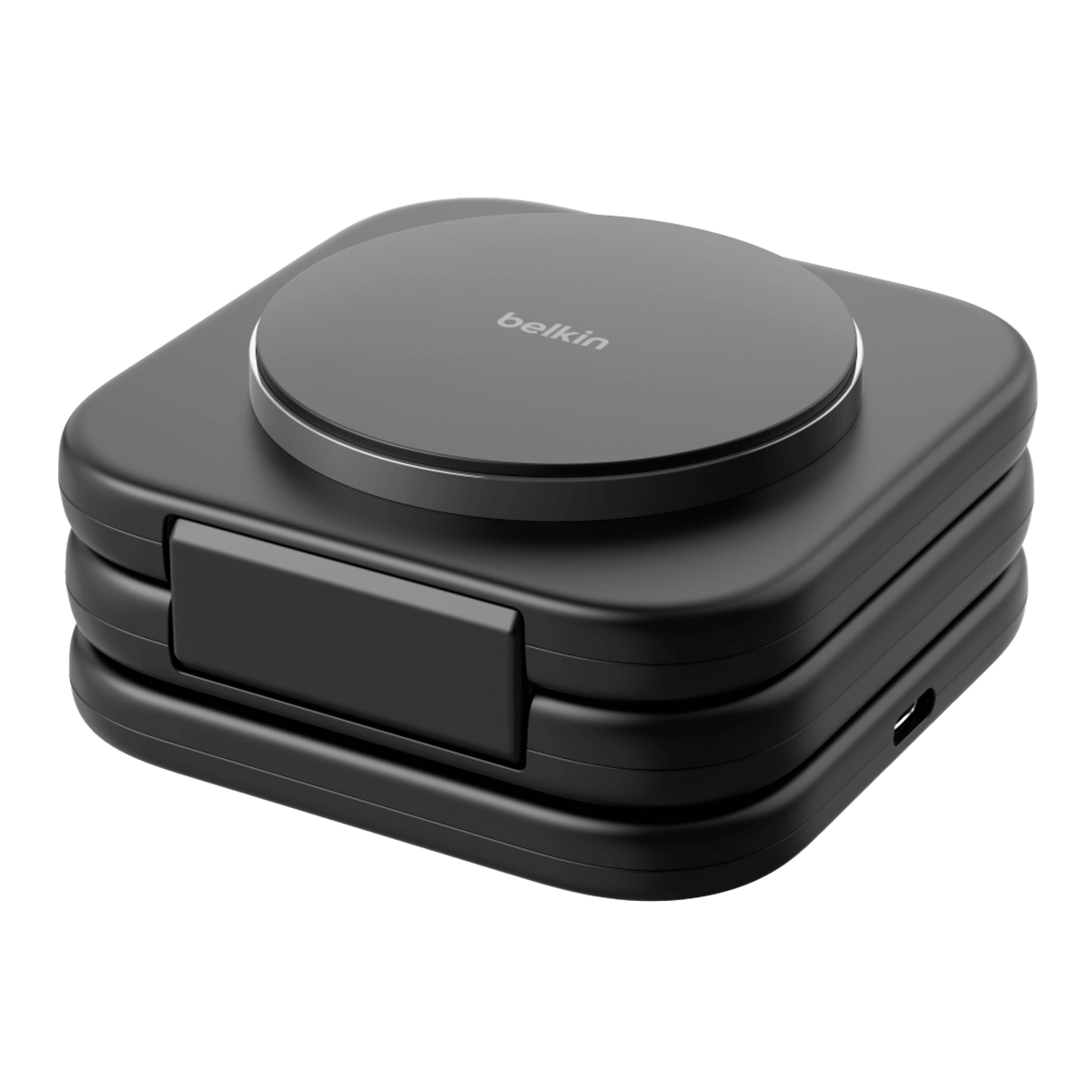 Ασύρματος Φορτιστής BELKIN 3 σε 1 Magnetic Charging Travel Pad Qi2 15W - 2