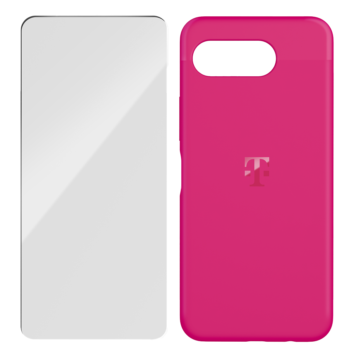 Θήκη TPU + Γυαλί Προστασίας Οθόνης T Phone 3 5G Magenta - 4