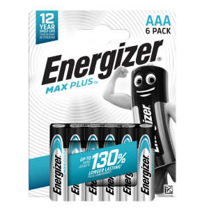 Αλκαλικές Μπαταρίες ENERGIZER Max Plus AAA (6 Τεμάχια)
