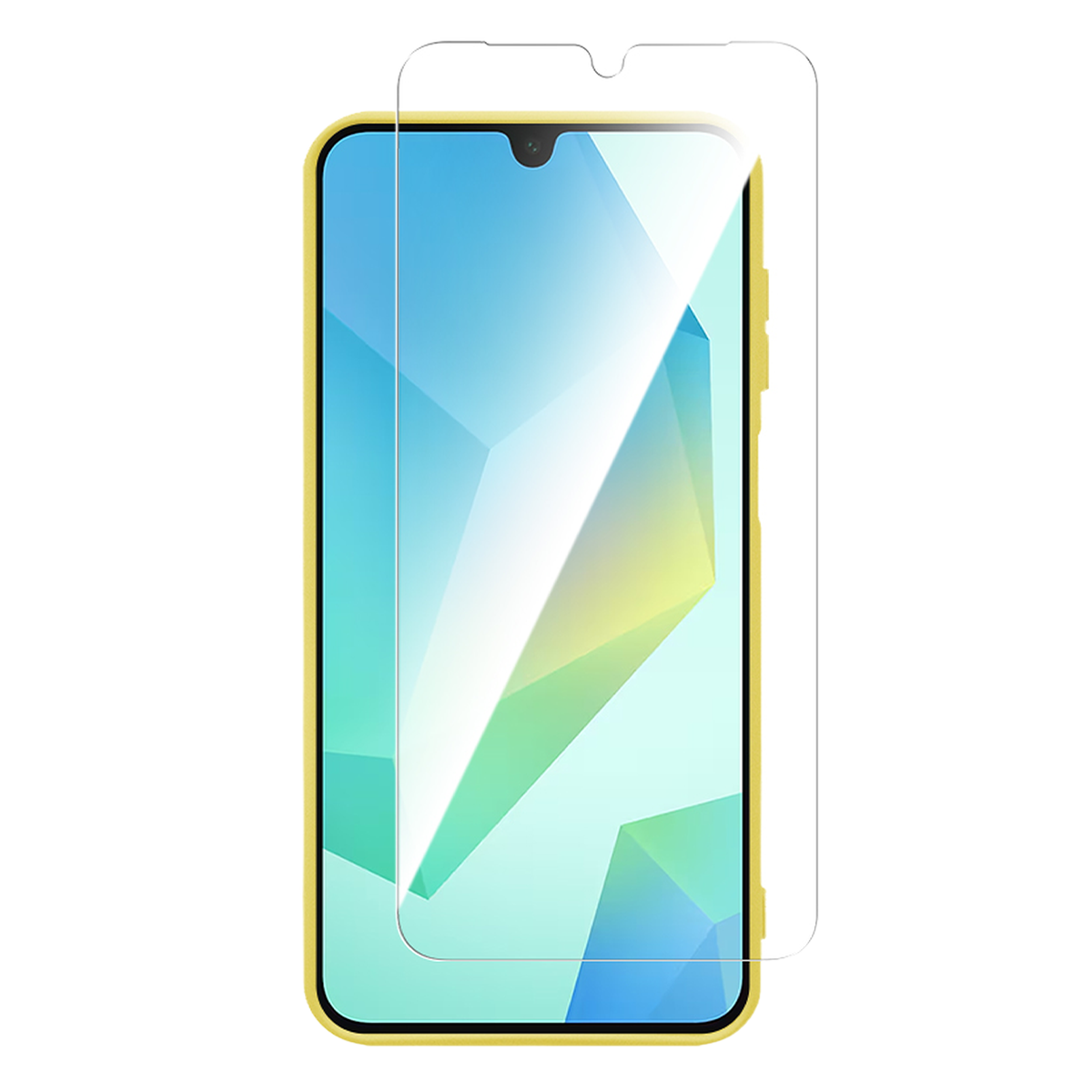 Θήκη Matte + Γυαλί Προστασίας Οθόνης COSY για SAMSUNG Galaxy A17 4G/ 5G Κίτρινη - 3