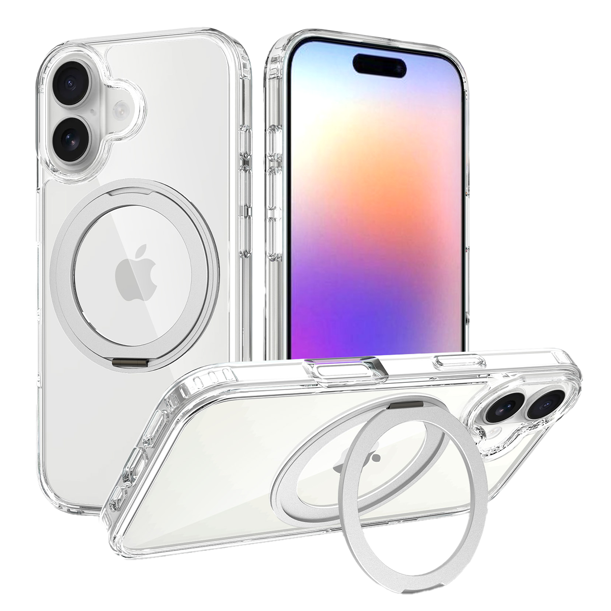 Διάφανη Θήκη COSY Hybrid MagSafe με Βάση Στερέωσης για iPhone 17