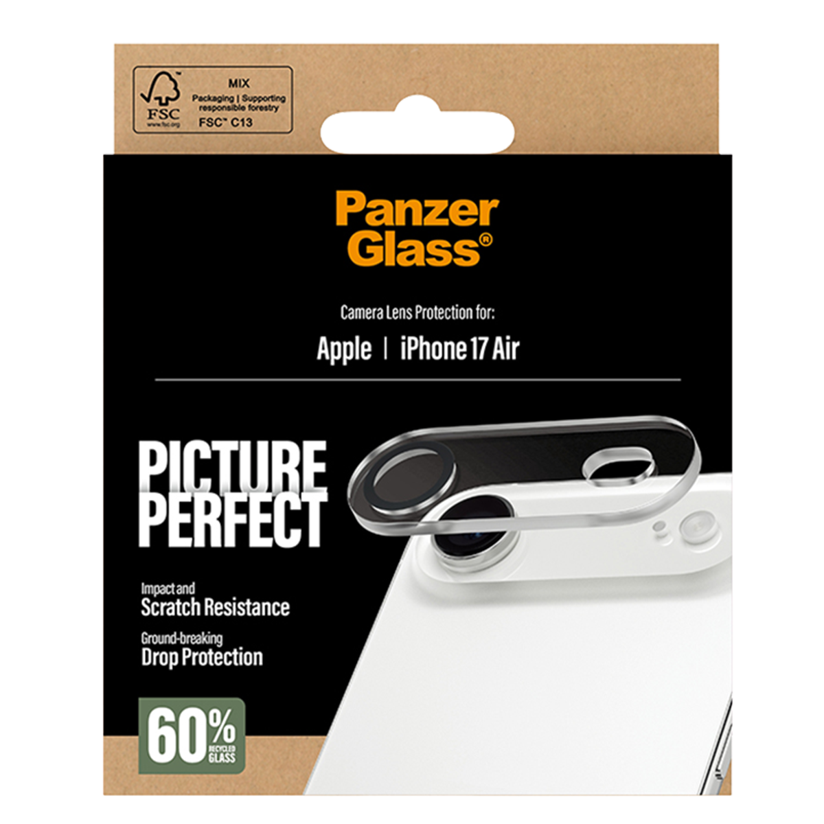 Γυαλί Προστασίας Κάμερας PANZERGLASS Picture Perfect για iPhone Air - 5