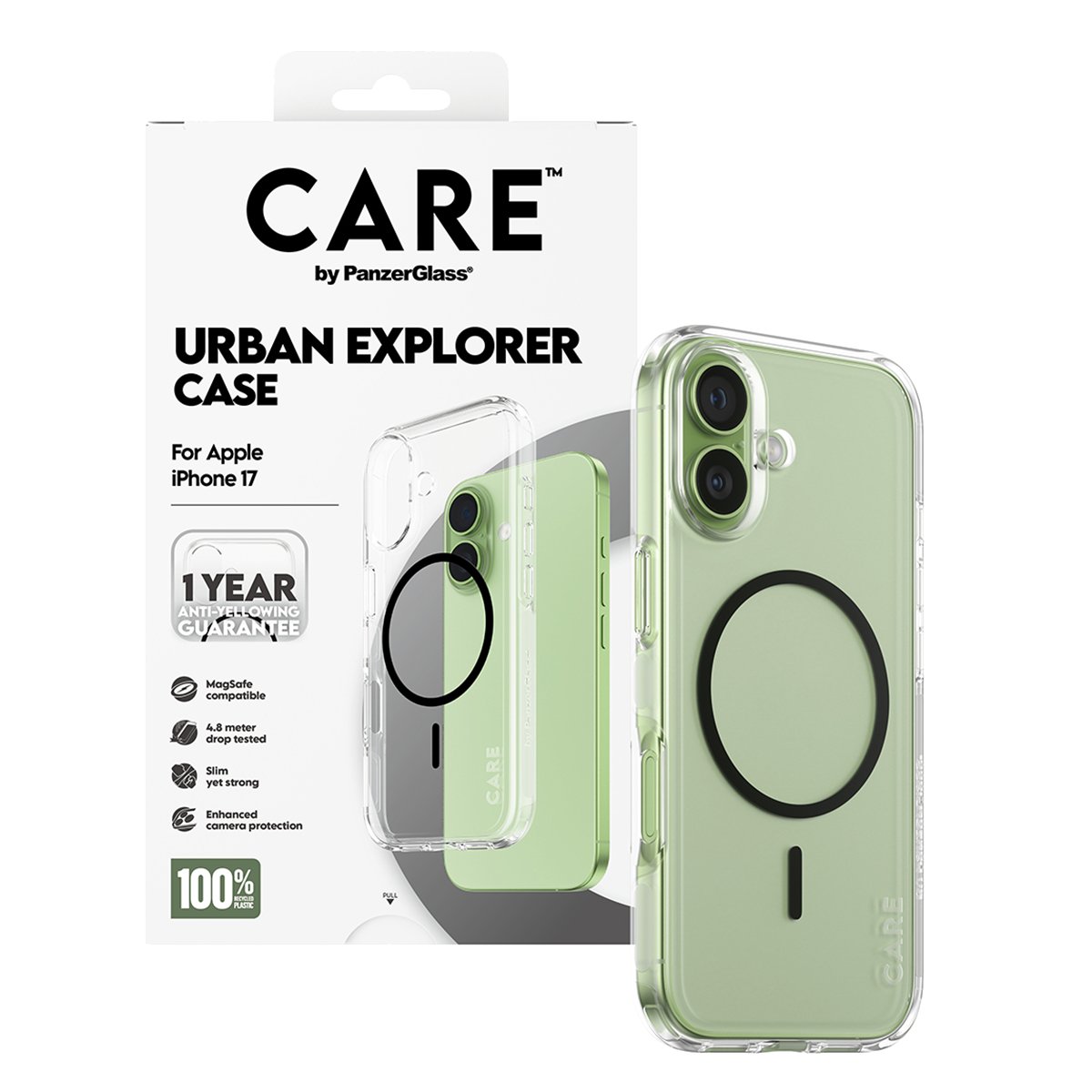 Διάφανη Θήκη CARE by Panzerglass Urban Explorer με Black MagSafe για iPhone 17 - 5
