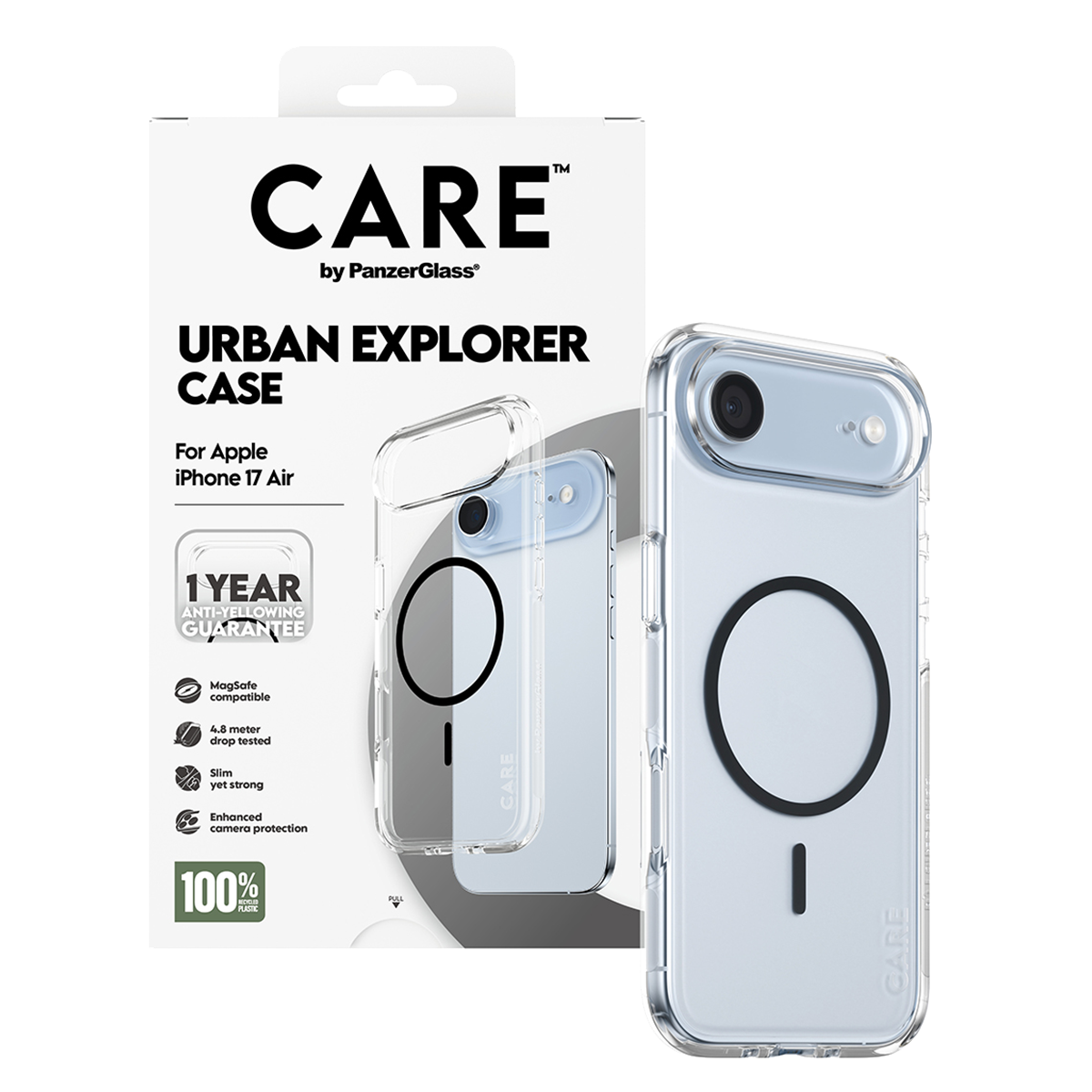 Διάφανη Θήκη CARE by Panzerglass Urban Explorer με Black MagSafe για iPhone Air - 5