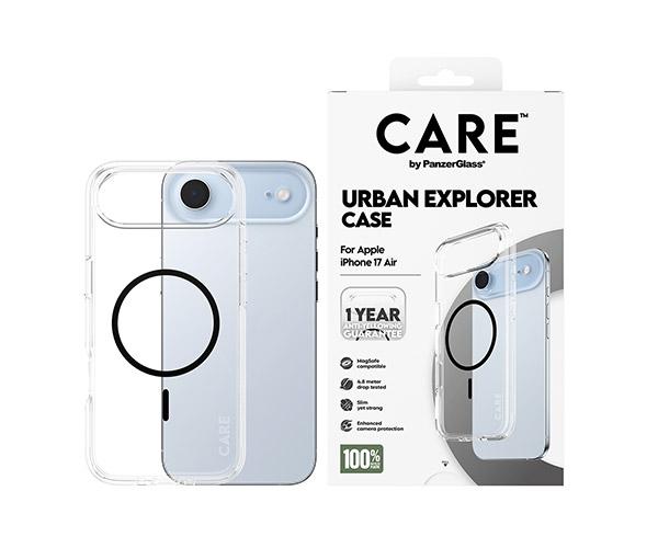 Διάφανη Θήκη CARE by Panzerglass Urban Explorer με Black MagSafe για iPhone 17 Air